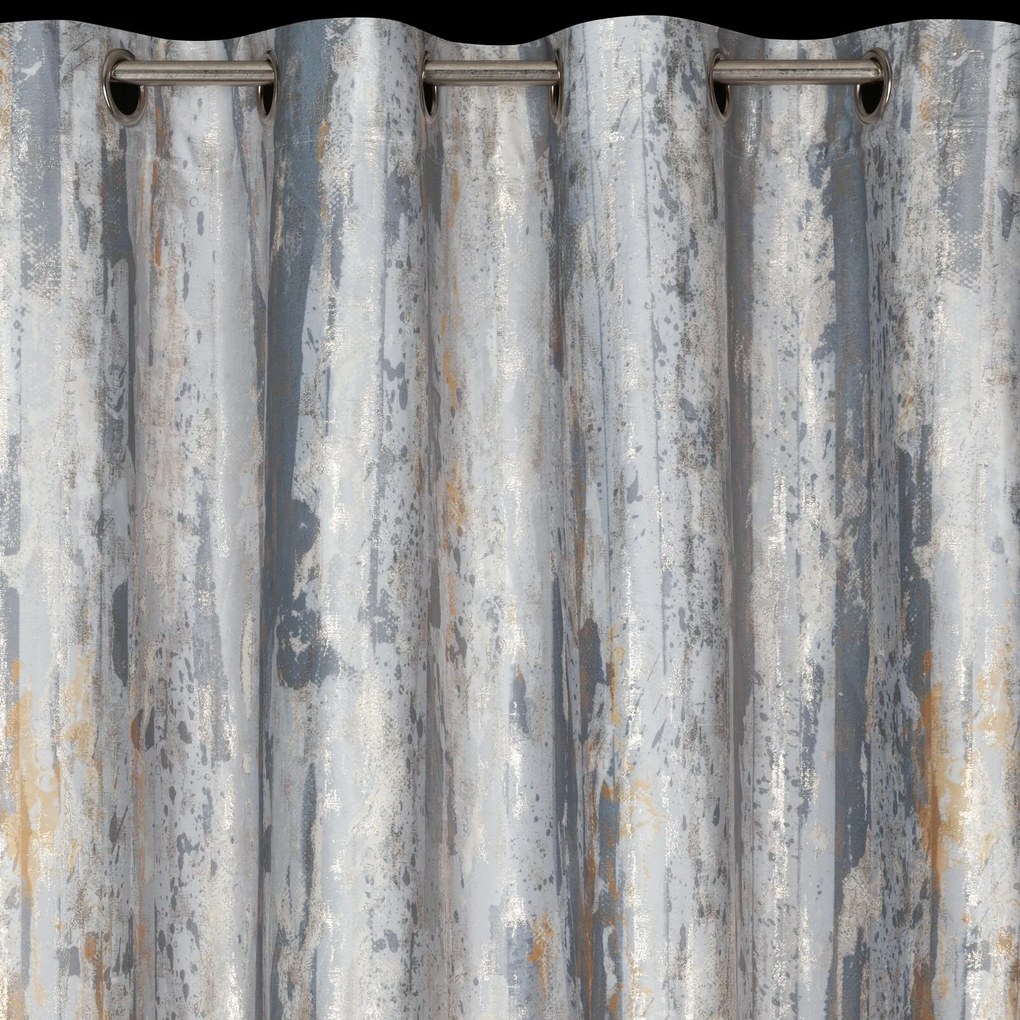 ZATEMŇOVACÍ ZÁVES NA KRÚŽKOCH GRACE 140X250 CM STRIEBORNÁ