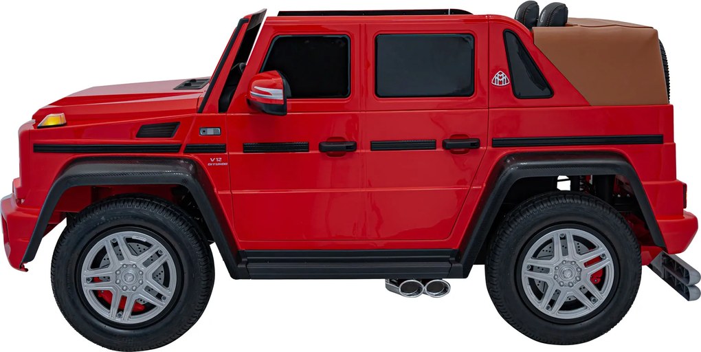 Ramiz Mercedes Benz MAYBACH G650 STRONG vozidlo Červená
