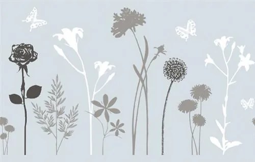Statická fólie transparentná Blossom 216-0021, rozmer 45 cm x 15 m, kvety, d-c-fix