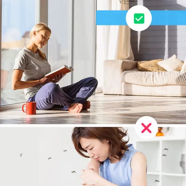 Magnetická sieťka proti hmyzu sivá
