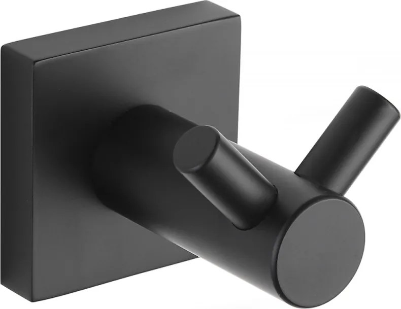 Mexen dvojitý háčik na uterák, čierny - 7081835-70