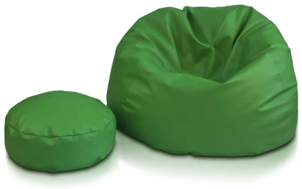 Sedací vak Sakwa L z ekokože – pohodlný, ľahko čistiteľný, elegantný vak pre deti aj dospelých Farba: E09 - Zelená