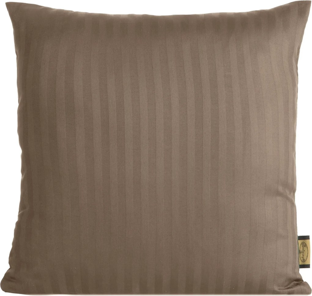 SATÉNOVÁ OBLIEČKA NA VANKÚŠ VERA 40X40 CM HNEDÁ