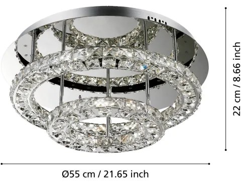 Eglo 39003 - LED Stropné svietidlo TONERIA LED/30,5W/230V