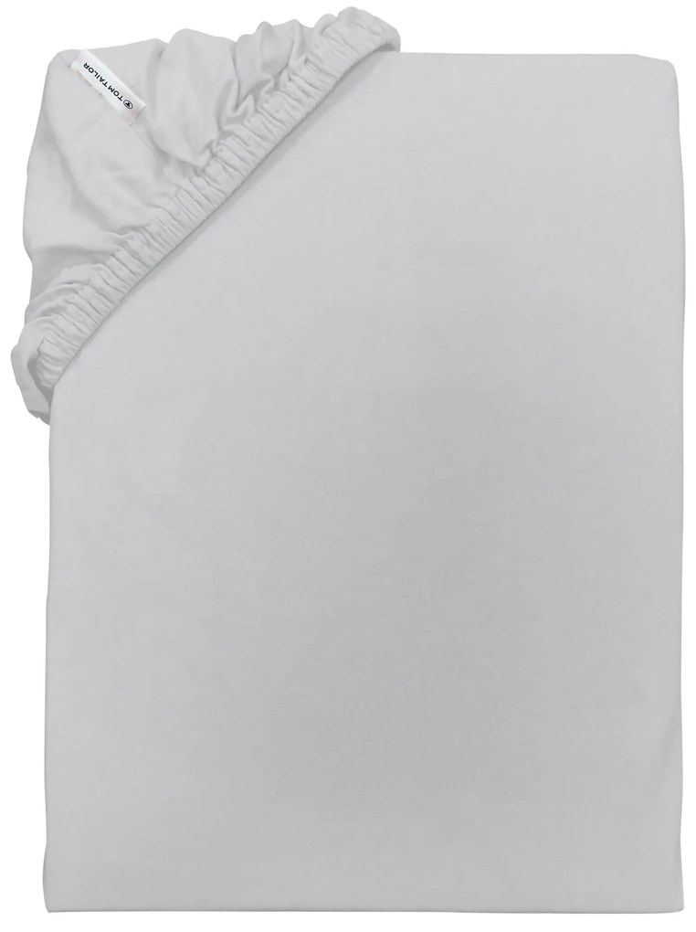 Tom Tailor Džersejová napínacia plachta, 180 – 200 x 200 cm (sivá)  (100393438)