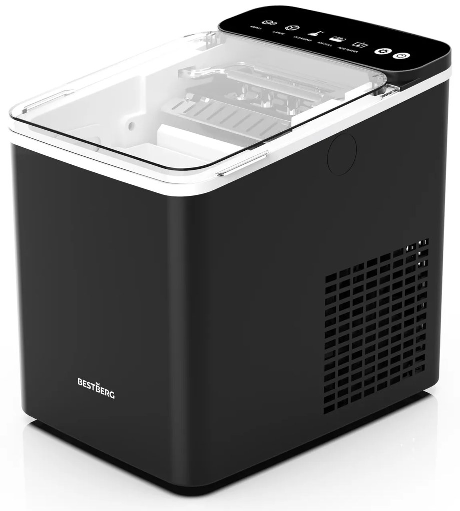 Výrobník ľadu BestBerg BBCM-11 / 150 W / 12 kg/24 hod. / čierna