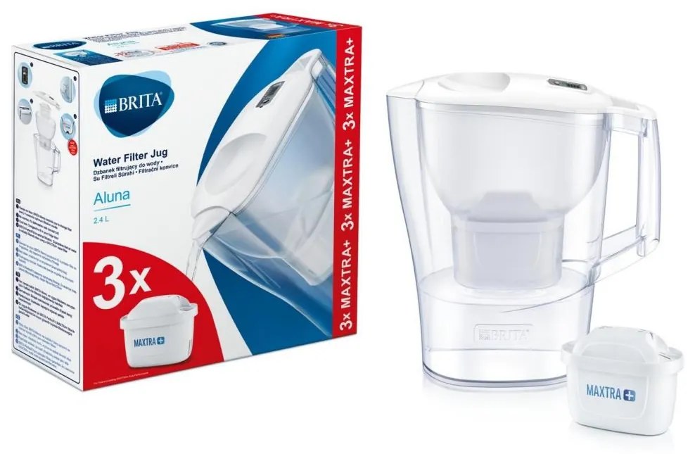 Brita - Filtračná kanvica Aluna 2,4 l + 3 filtre