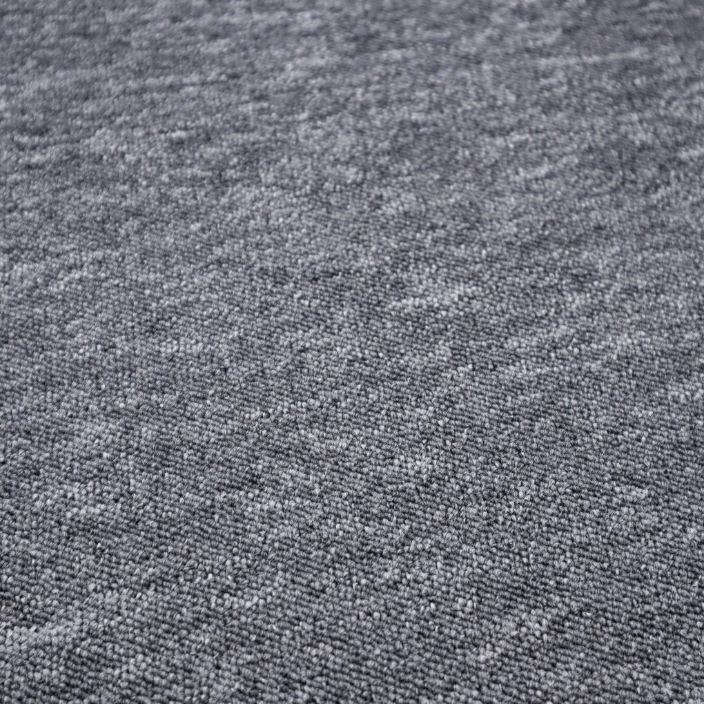 Betap, Metrážny koberec Vienna 78, na mieru, šíře 4m, šedá, ab (mriežka), chodba / predsieň