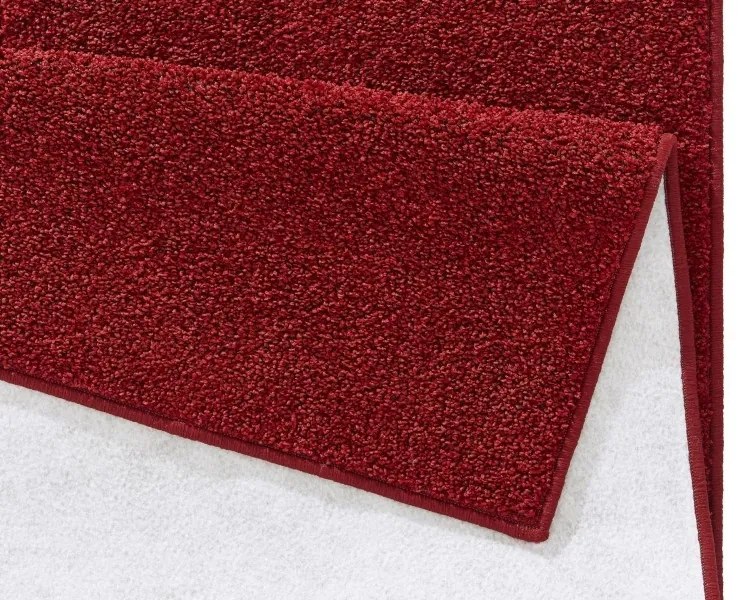 Hanse Home, Kusový koberec Pure 102616 Red, 140x200, červená, kancelária