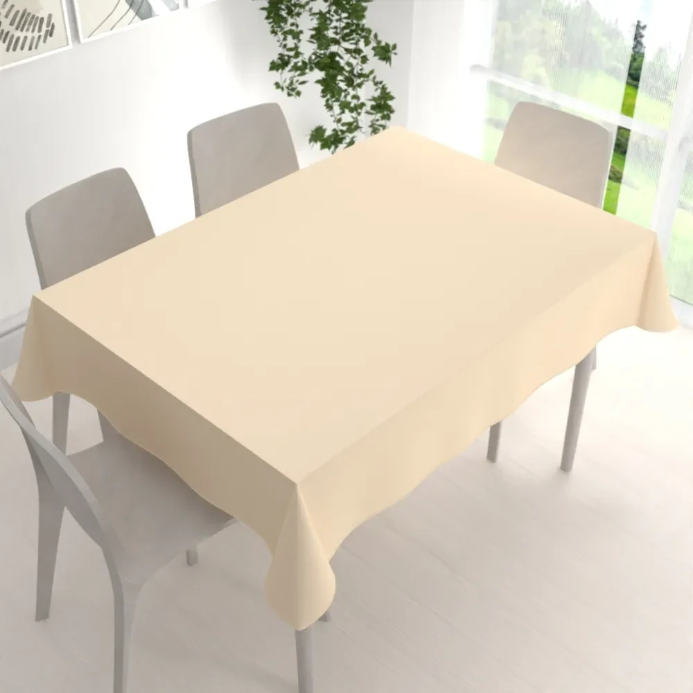 Biante Obdĺžnikový bavlnený keprový obrus KEP-002 Vanilkový 120x140 cm