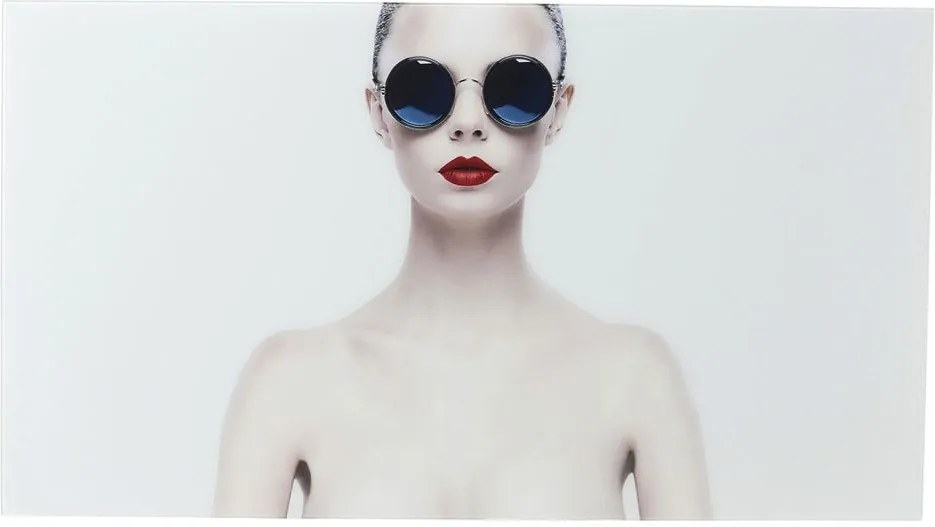 Zasklený obraz Kare Design Naked Lady, 150 × 80 cm
