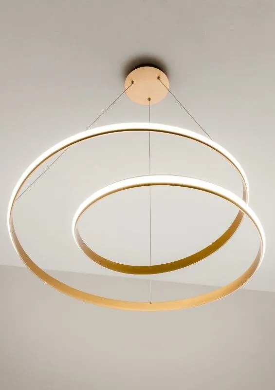 Redo 01-1794  TORSION SU LED 30W D550 interiérové závesné svietidlo 3000K bronzová 2490lm