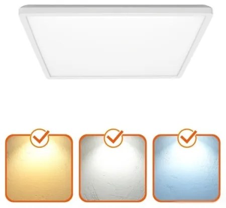 LED kúpeľňové stropné svietidlo NIVERA LED/12W/230V IP54 22,5x22,5 cm biele