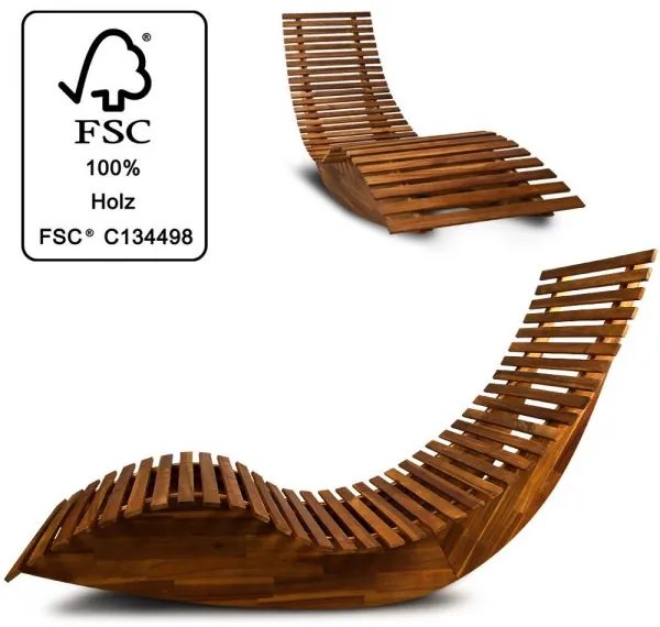 InternetovaZahrada - Záhradné ergonomické lehátko - agát