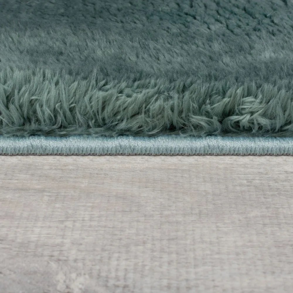 Syntetická kožušina v petrolejovej farbe 200x290 cm Faroe Wool Look Fur – Flair Rugs