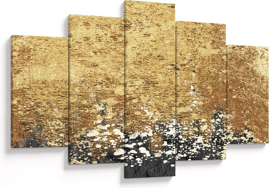 Obraz - Zlatá štruktúra N⁰3 (150x105 cm)