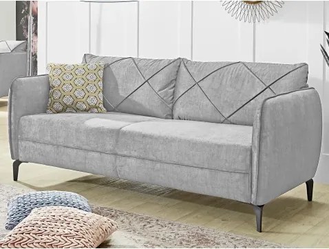 Trojsedák Novara, šedá látka%