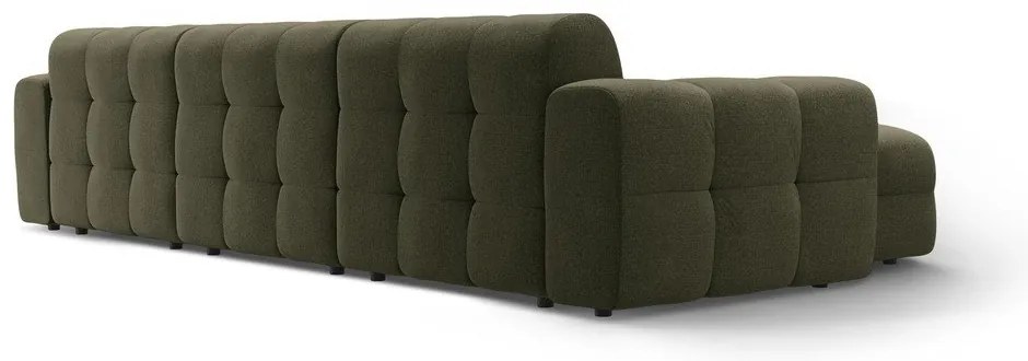 Zelená rohová pohovka (ľavý roh/s leňoškou) Kendal – Micadoni