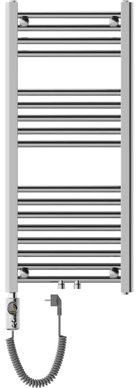 Mexen Mars, elektrické vykurovacie teleso 900x400 mm + vykurovacia tyč 300 W, chrómová, W110-0900-400-2300-01