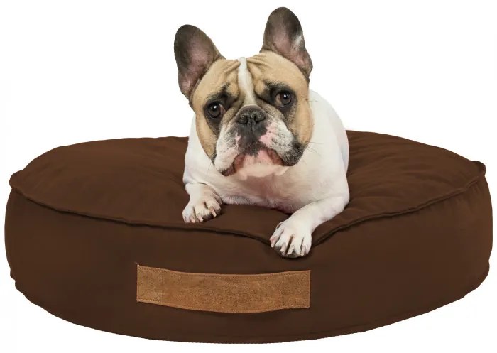 INTERMEDIC SK Okrúhly peliešok pre psa z plyšu s ortopedickou penou Farba: Sivá, Veľkosť: Priemer - 100 cm