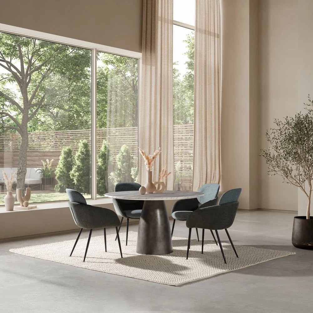 Modré kreslo Nure – MOME