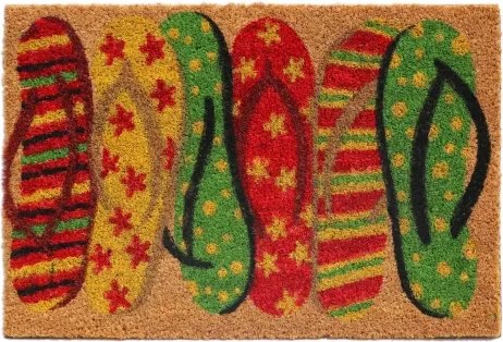 Rohožka Letné žabky 40x60 cm, farebná%