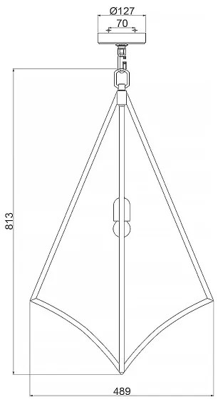 Feiss FE-NICO-P-L-BB - Luster na reťazi NICO 1xE27/60W/230V