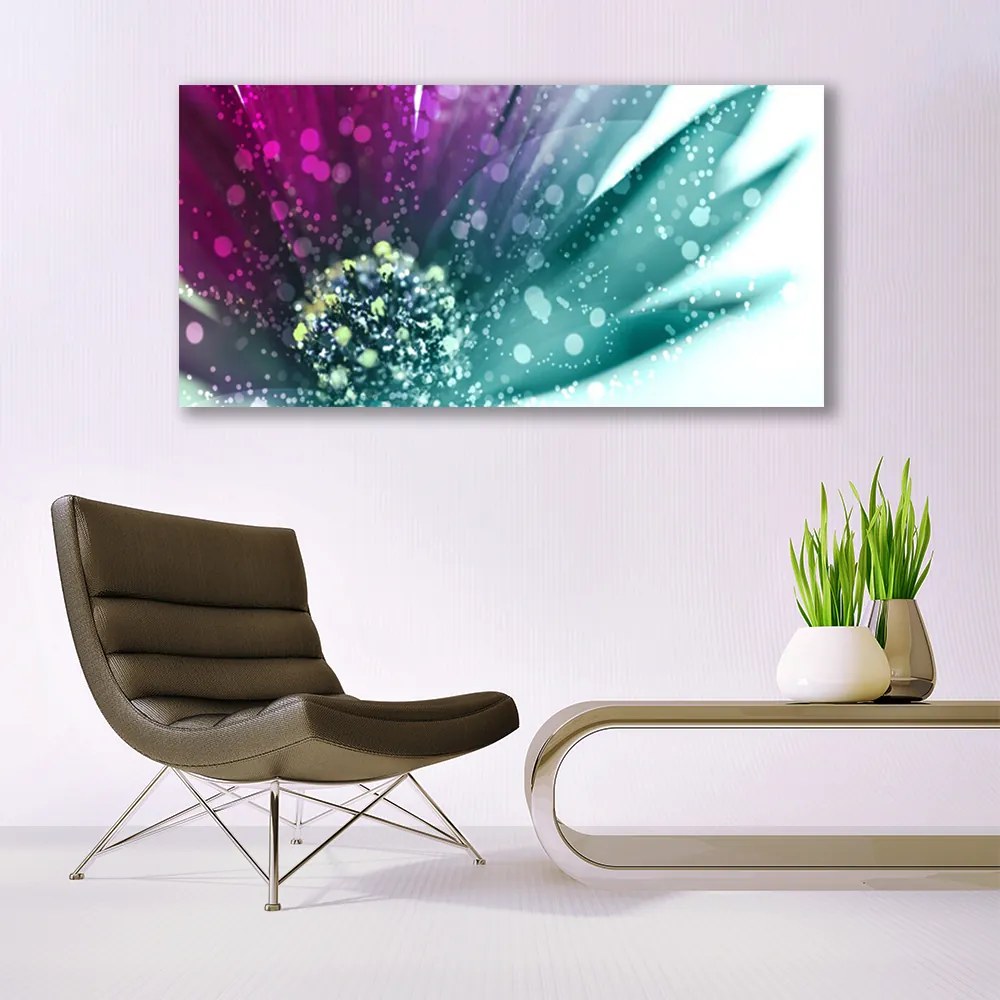 Obraz na akrylátovom skle Kvet rastlina príroda umenie 120x60 cm