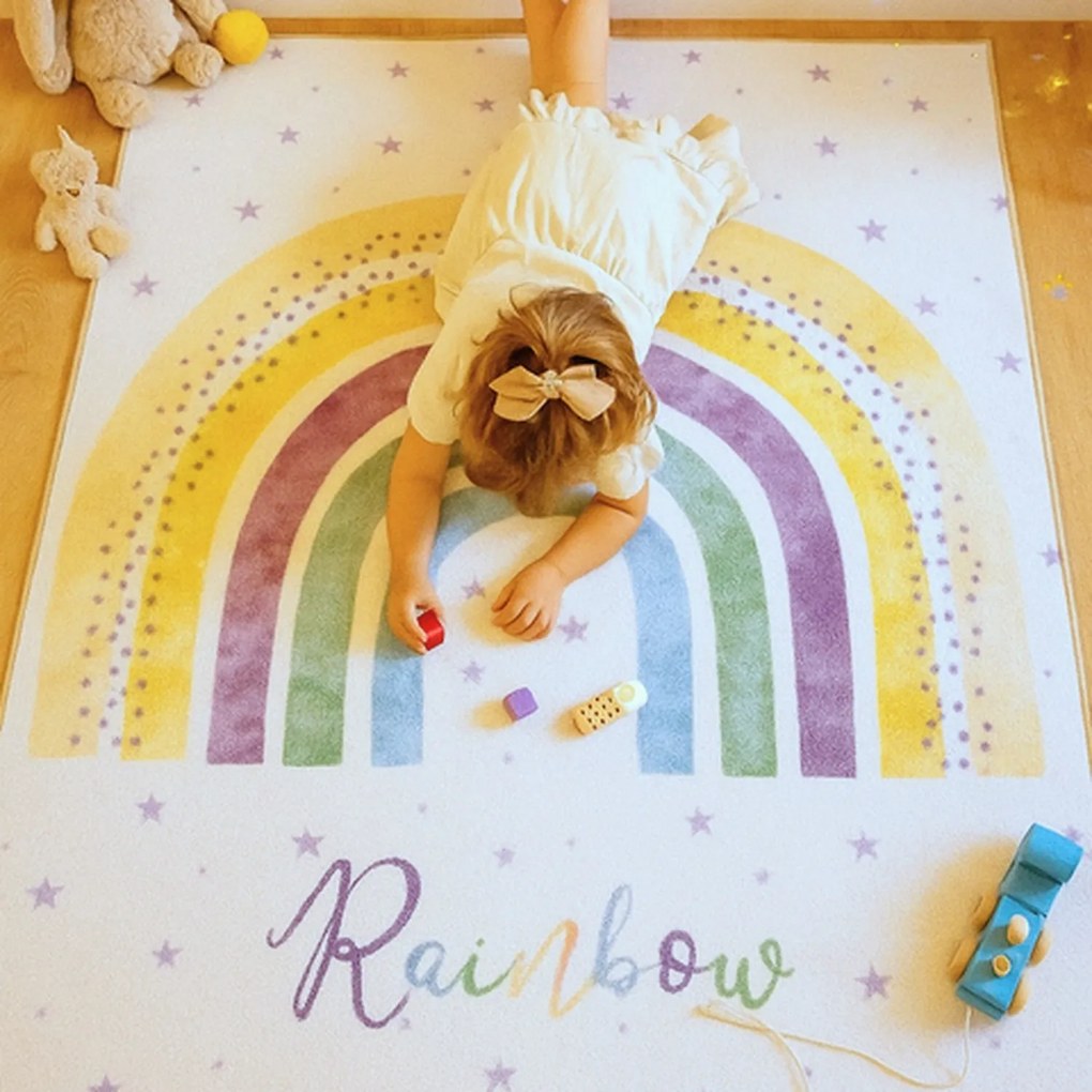 Detský kusový koberec Play 2018 Cream, 80x120, biela, detská izba, Ayyildiz