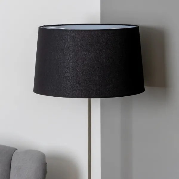 Brilagi - LED stojacia lampa CERIA 1xE27/40W/230V pr. 45 cm čierna/matný chróm