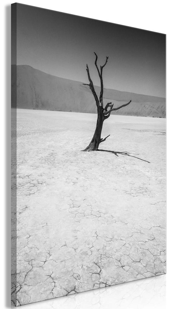 Artgeist Obraz - Tree in the Desert (1 Part) Vertical Veľkosť: 40x60, Verzia: Na talianskom plátne