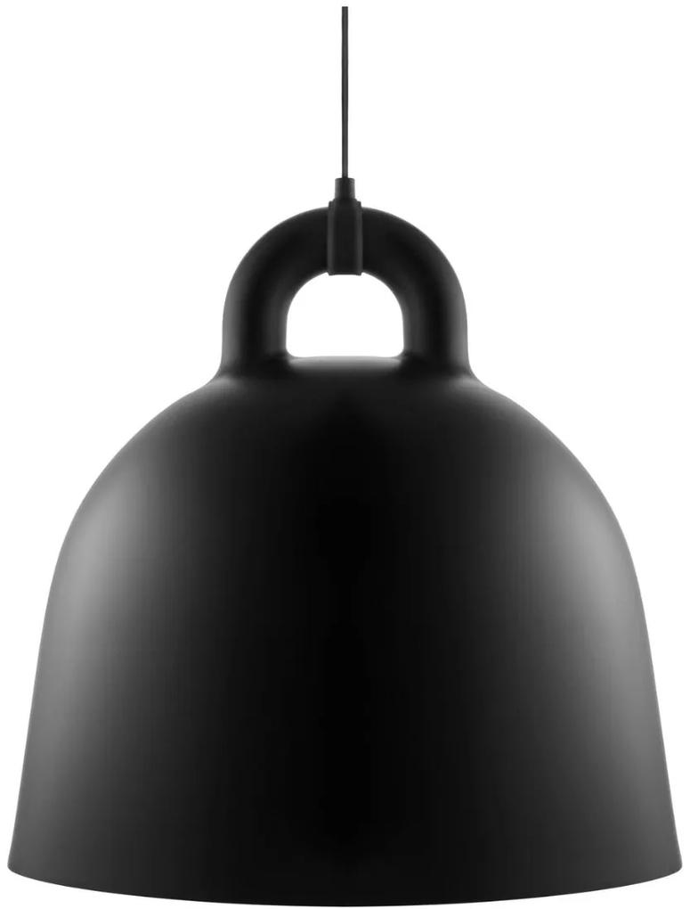 Závesná lampa Bell, veľká – čierna