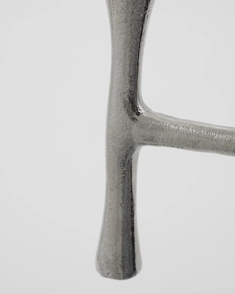 House Doctor Kovový svietnik Tristy Silver