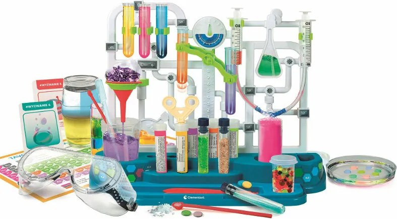 Vedecká zábava Super chemické experimenty Poľský jazyk Clementoni 50805