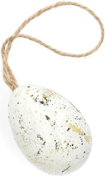 Sada veľkonočných vajíčok SPRINKLE biela / zlatá 965450 (8 ks)