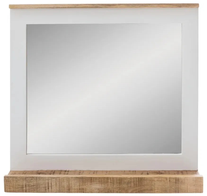 furniture-nabytek.cz - Masívne kúpeľňové zrkadlo Pune z mangového dreva, lakované, viacfarebné – 70×15×76 cm