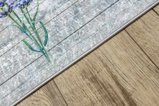 Protišmykový koberec / behúň ANDRE 2716 sivý / fialový