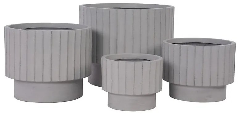 Kvetinač LT14879-4S 24.5x24.5x20 P294 sivá