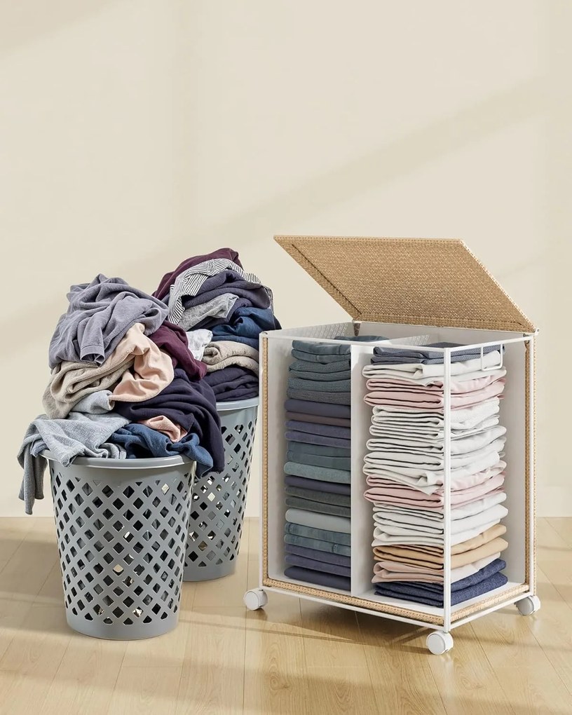 Kôš na bielizeň Dione 100 L hnedý