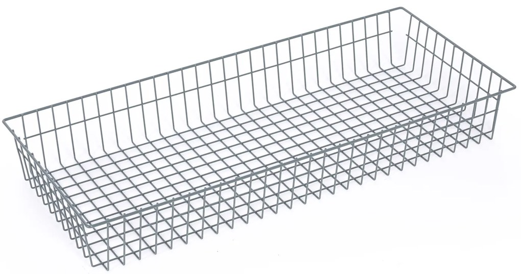 Drôtený kôš pre regál, 886 x 386 x 120 mm