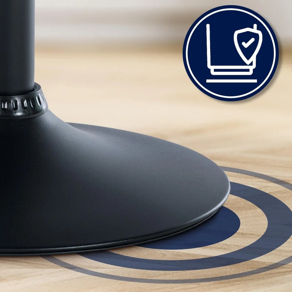 Barová stolička Olinda - zamat, čierny rám - krémová