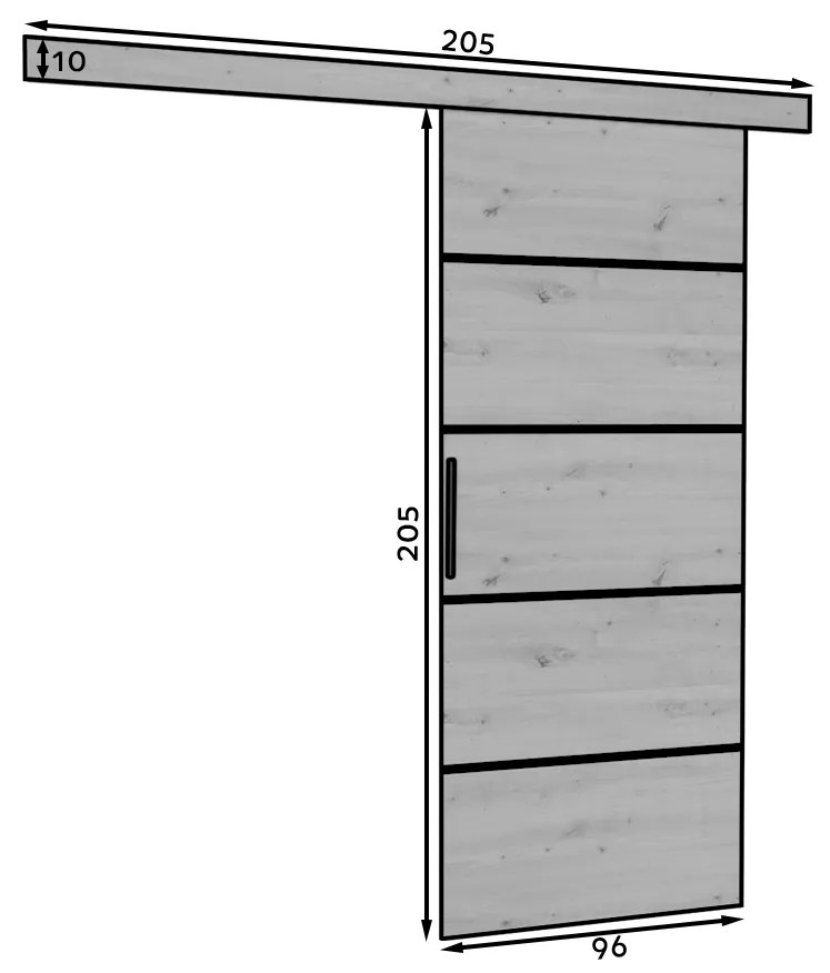 Posuvné dvere 96 cm. Vlastná spoľahlivá doprava až k Vám domov. 1089760