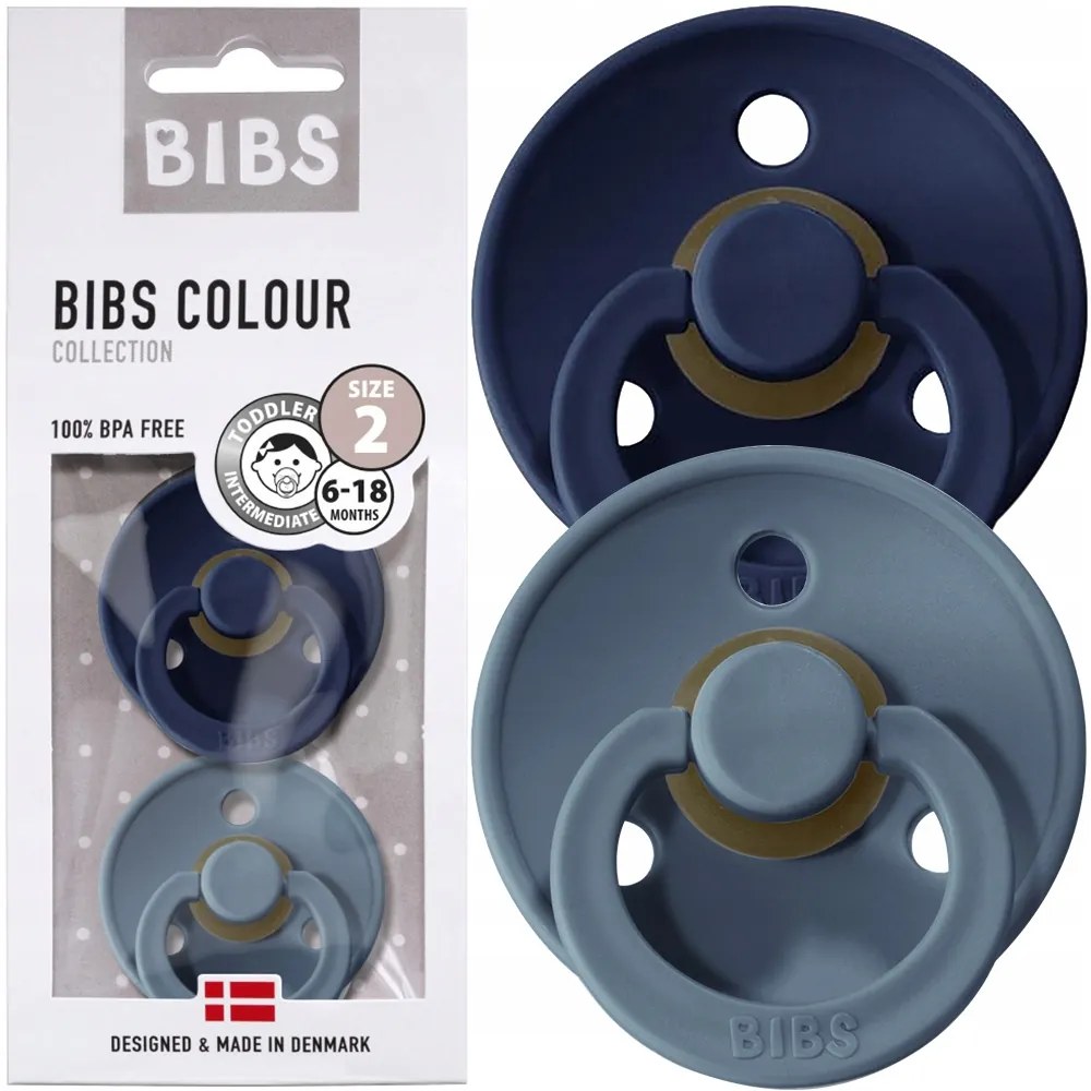 Kaučukové cumlíky BIBS Colour 6m+ 2ks Farba: béžová