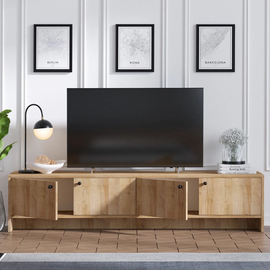 TV stolík/skrinka Aliex 5 (Dub). Akcia -14%. Vlastná spoľahlivá doprava až k Vám domov. 1072358