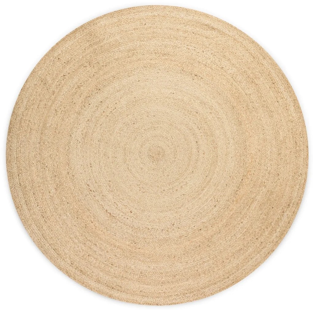 Hanse Home Collection koberce Kusový koberec Jute Braided 106007 Ivory - 100x100 (priemer) kruh cm