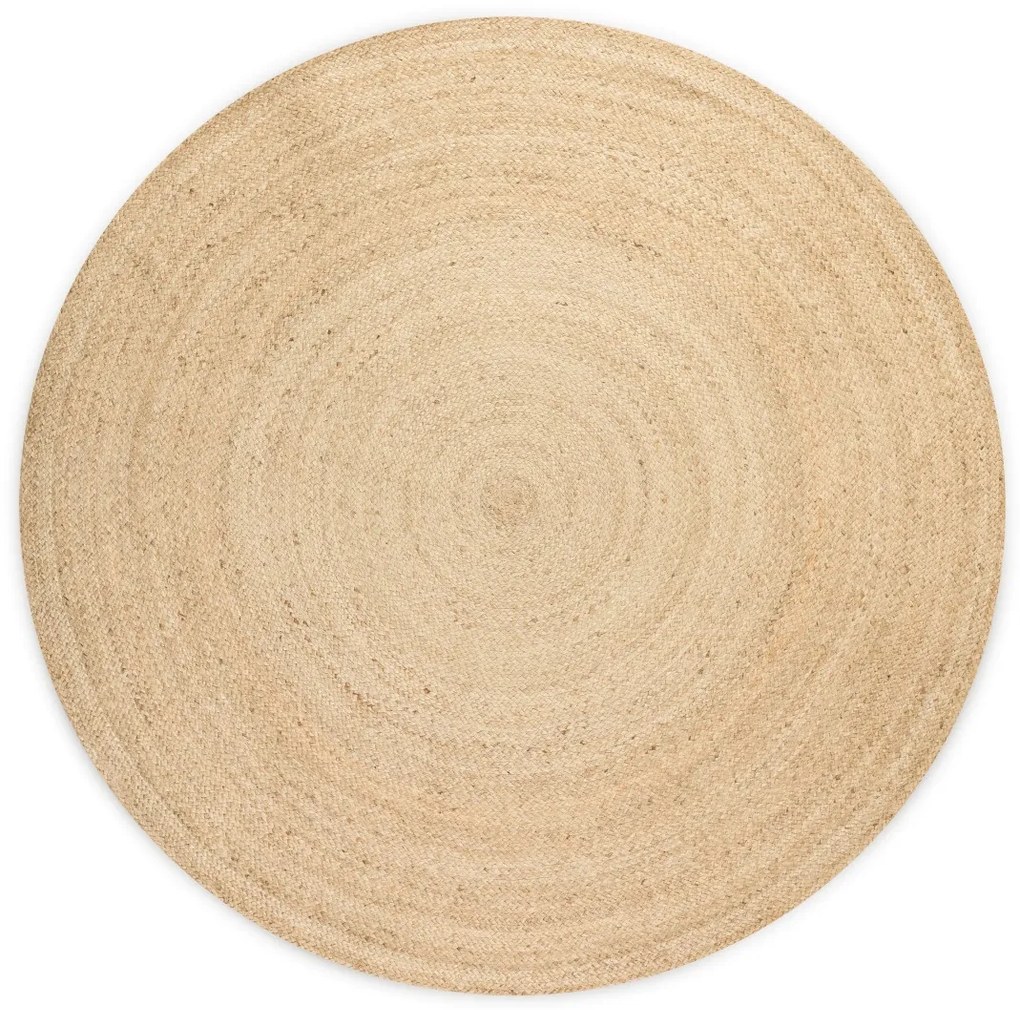 Kusový koberec Jute Braided 106007 Ivory kruh, 140x140 (priemer) kruh, béžová, chodba / predsieň, Hanse Home