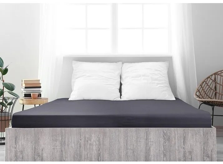 4Home jersey prestieradlo Ideál antracit, 140 x 200 cm