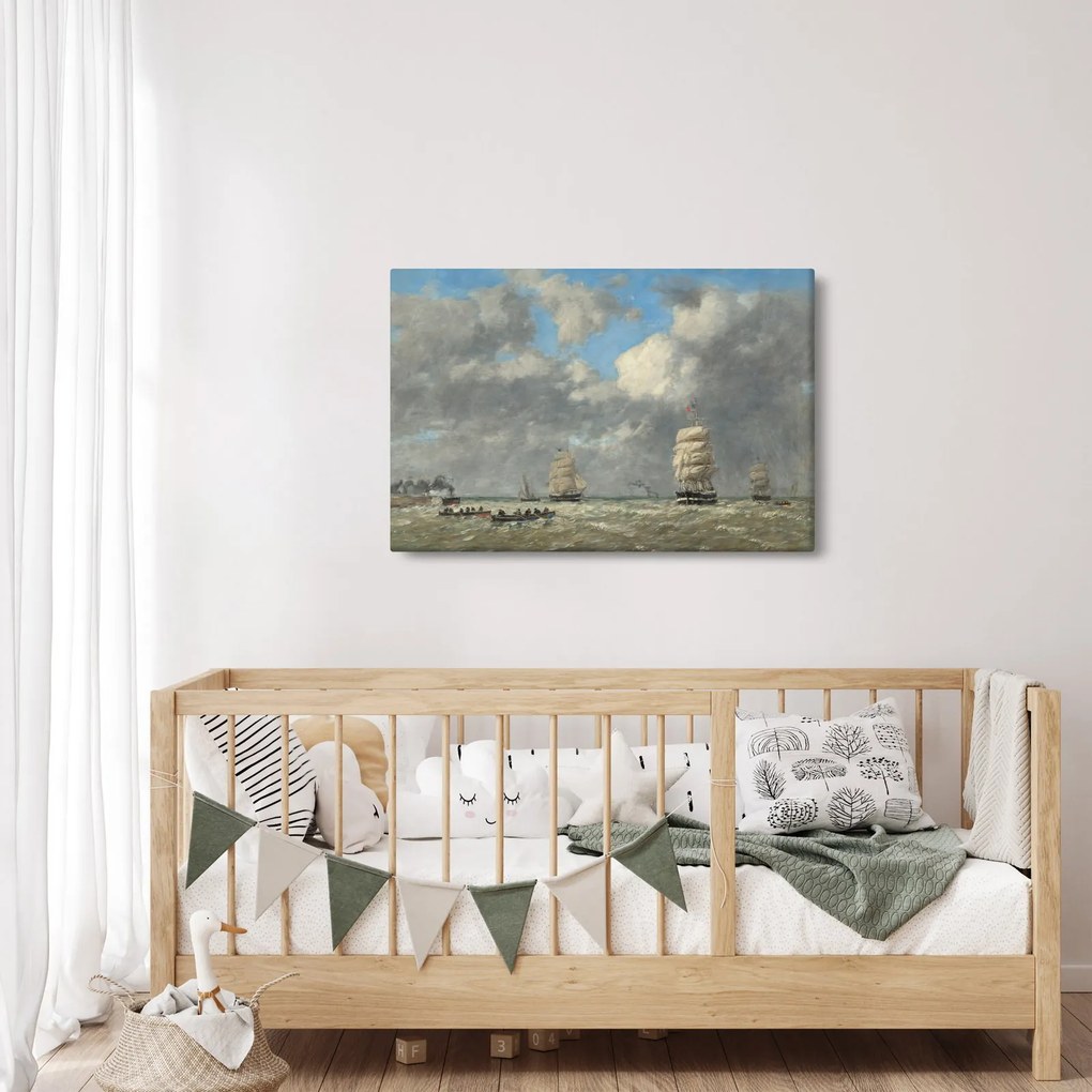 Obraz - Eugène Boudin, Le Havre, reprodukcia (90x60 cm)