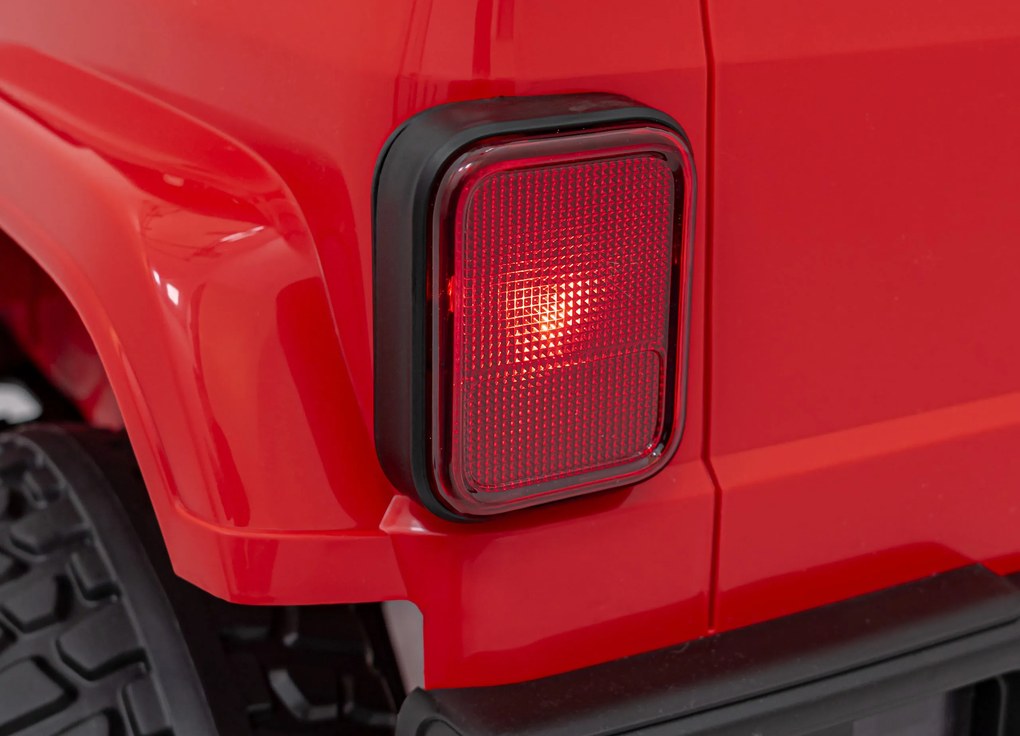 Ramiz Terénne autíčko OFF-ROAD 3.0 pre deti červené + diaľkové ovládanie + plynulý štart + pásy + audio LED