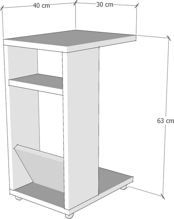 Malý stolík Filinta - Anthracite